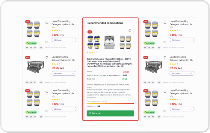 E-commerce UI